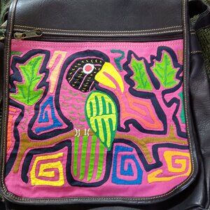 Leather Crossbody Mola Bag